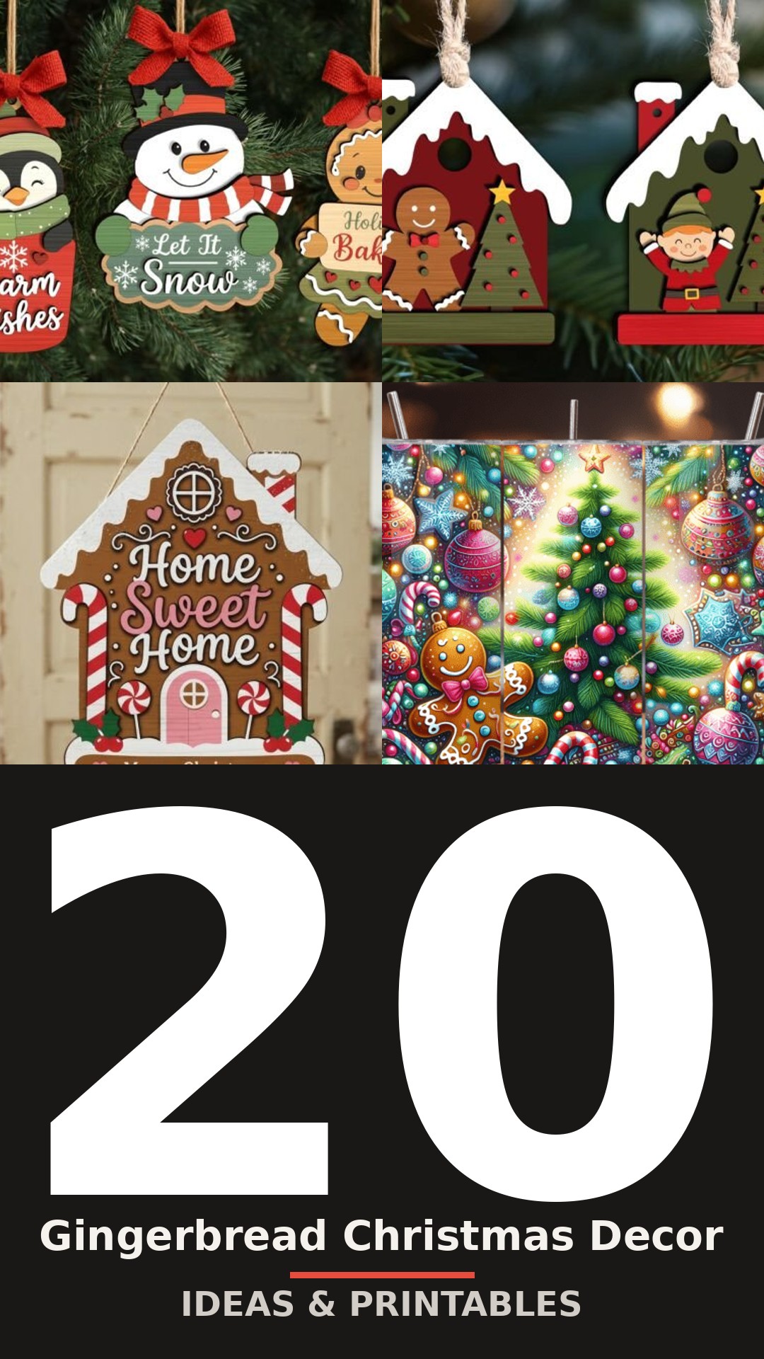 Gingerbread Christmas Decor collection